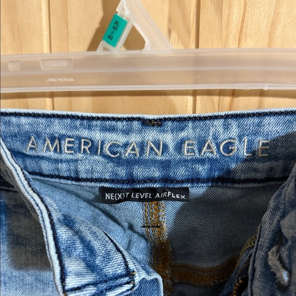 American Eagle Outfitters Light Blue Distressed Men's Athletic Skinny Jeans - Picture 2 of 8